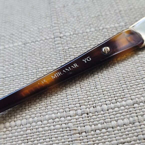 Dana Buchman Women Eyeglasses Frame MIRAMAR Glasses Gold Tone Brown Tortoise - Picture 8 of 11